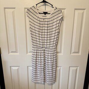 Banana Republic White and Black Dress